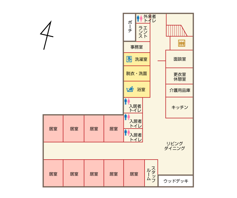 かがやきの里 フロアマップ