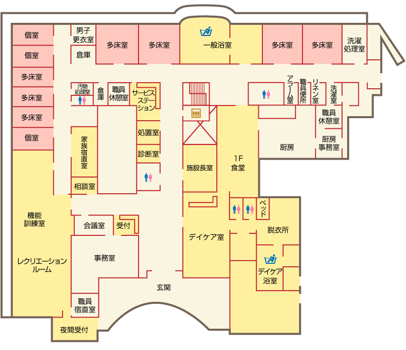 夢の里 1F フロアマップ